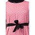 Polka dotted frilled abaya- Puce Pink Polka dotted frilled abaya- Puce Pink